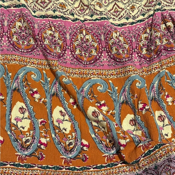 Bohemian maxi skirt with pockets - Picture 3 of 4